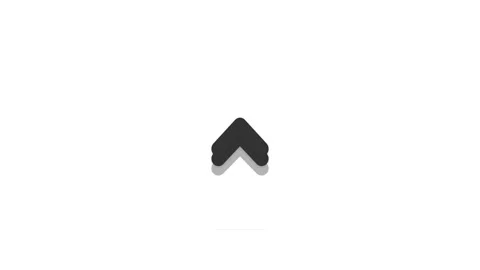 Dynamic swipe up. Gray double chevron swipe up arrows on white background Stock Footage 342202230
