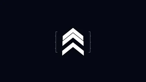 Dynamic swipe up. White swipe up chevron arrows on black background Stock Footage 342203020