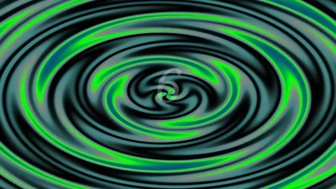 Dynamic swirling fluid backdrop: Vibrant techno green and cyan abstraction lo Stock Footage 342114290