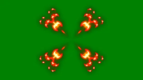 A dynamic swirling light effect transitioning across green screen ideal Stock Footage 301386679