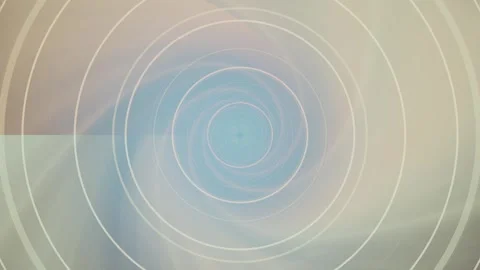 Dynamic swirling pattern with circular lines and light colors Stock Footage 337388972