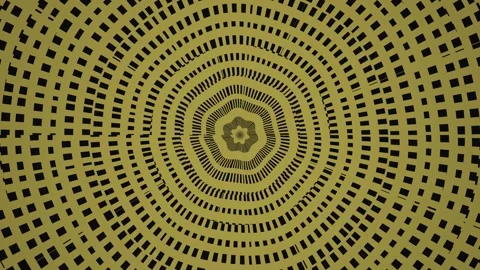 Dynamic swirling pattern created with geometric shapes and Stock Footage 339475718