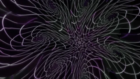 Dynamic swirling patterns on a dark background create Stock Footage 339867572