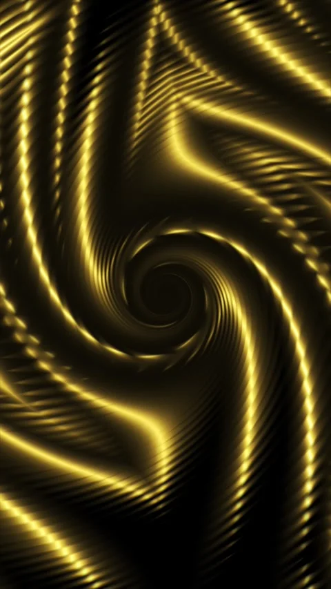 Dynamic swirling patterns in golden tones create an engaging abstract motion Stock Footage 314622450