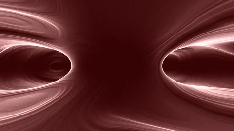 Dynamic swirling shapes abstract 3d rendering in pink and purple Vídeos de archivo 279601158