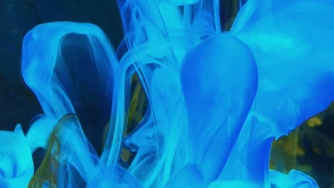 Dynamic swirling turquoise liquid motion abstract footage clip element Stock Footage 327572087