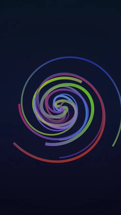 Dynamic swirling vortex of vibrant colors creates a mesmerizing, energetic Video stock 327948369