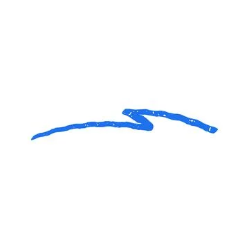 A dynamic swoosh-style arrow pointing to the right. This energetic hand drawn Stock Illustration