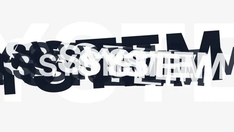 Dynamic system elements shift and reform against a clean background Stock Footage 325538613