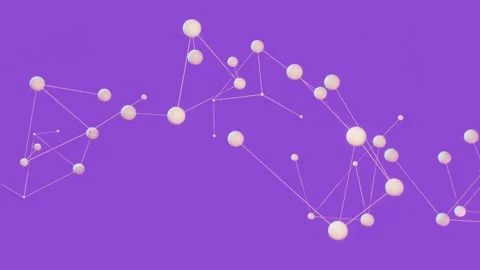 Dynamic system, shining balls rotating Stock Footage 277083193