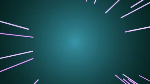 Dynamic teal and pink lines radiate outward, creating a sense of energy and Stock Footage 327942570