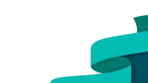 Dynamic Teal Ribbon Abstract Background for Healthcare Awareness and Wellne.. Stock Footage 340134873