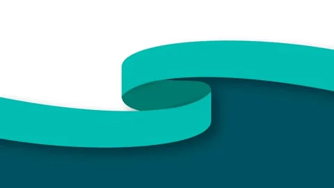 Dynamic Teal Wave Abstract Background for Healthcare Awareness Campaigns. 库存影片 340133871