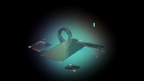 Dynamic Tech Illustration: Animated Graphics on Phone Technology and Data Stock Footage 275220390