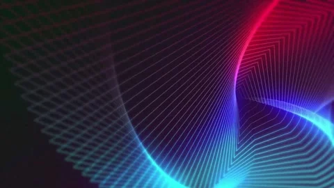 Dynamic Tech Particle Lines: Colorful Animation Stock Footage 274722393