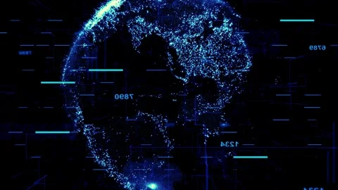 Dynamic Technology Background Animation in 4K - Futuristic Tech Visuals Vídeo Stock 295368977