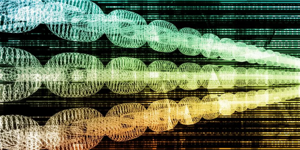 Dynamic Technology Fast Moving Data Abstract Illustrazione stock