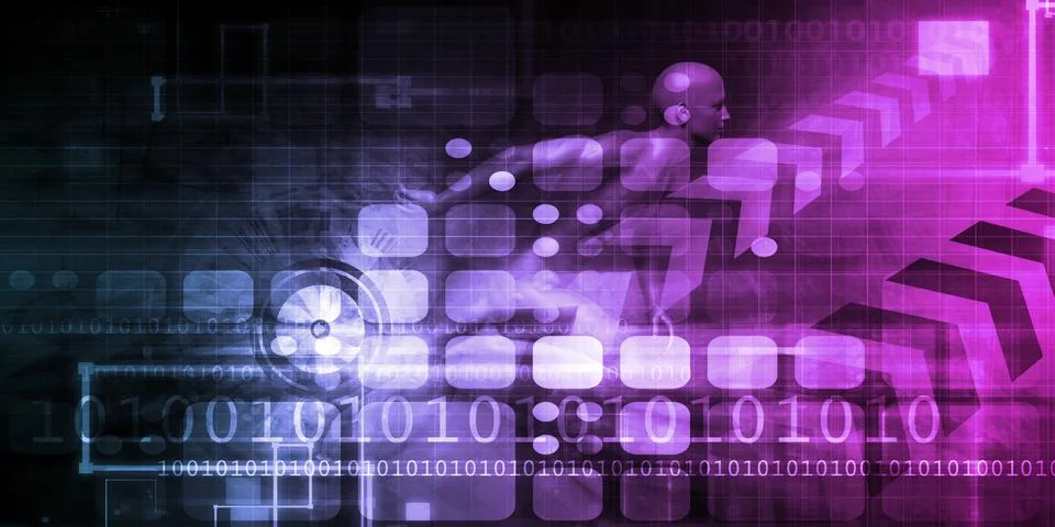 Dynamic Technology Illustrazione stock