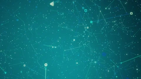 Dynamic Technology Particle Network Background Video stock 320874862