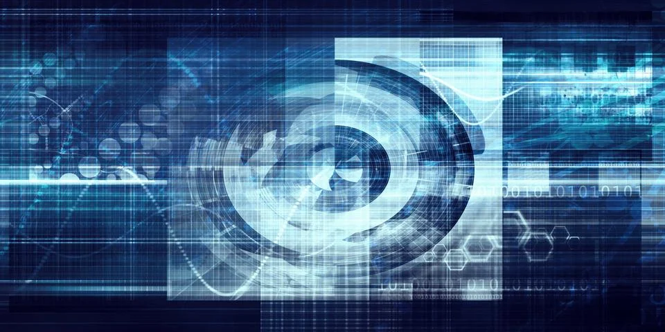 Dynamic Technology Solutions Stock Illustration