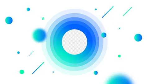 Dynamic Template For Your Profile Photo in Social Media with Transparent Stock Illustration