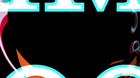 Dynamic text animation with abstract glowing elements during a stylish reveal Stock Footage 345620091