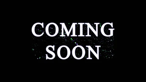 Dynamic text animation with glitch effect during reveal for upcoming announ.. Stock Footage 345620473