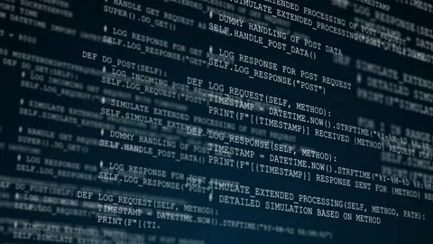 Dynamic Text Code Display of Algorithms ... | Stock Video | Pond5