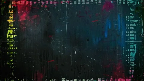 Dynamic Textured Grunge Texture Frame Stock Footage 264131959