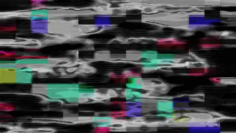 Dynamic Texturized Fractal Noise with Rectangular Colorful Shapes 스톡 동영상 152842307