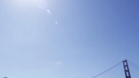 Dynamic tilt/pan to Golden Gate Bridge Video stock 35992250