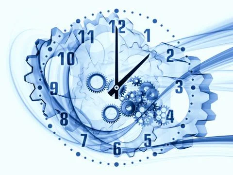 Dynamic of time Illustrazione stock