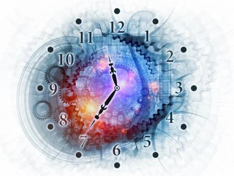 Dynamic of time Illustrazione stock
