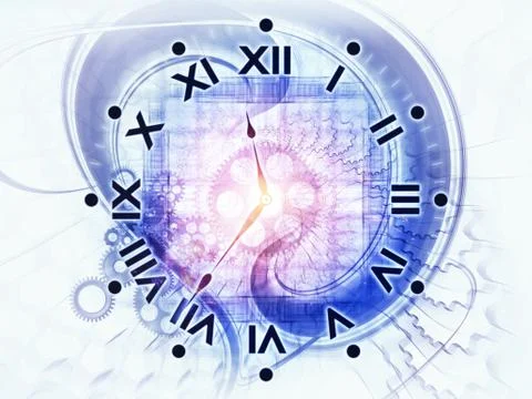 Dynamic of time Stock Illustration