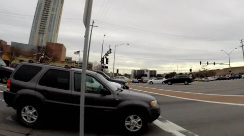 Dynamic Time Lapse of busy intersection Stock Footage 45750367