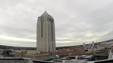 Dynamic Time Lapse of busy town center Stock Footage 45750279