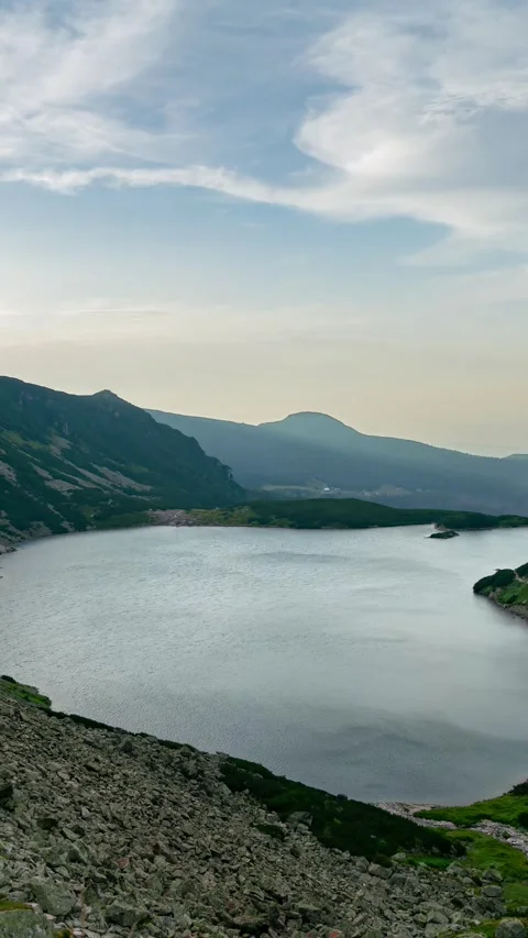 Dynamic Time-lapse of Partly Cloudy Sky Above Tatra Range Video stock 309656203