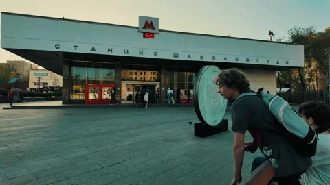 This dynamic timelapse captures the intense energy of Moscow Metro at rush hour Stock Footage 311886521