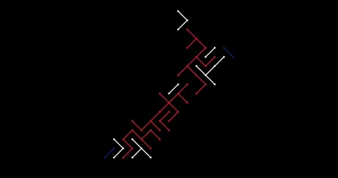 Dynamic Transition Diagonal Strips Assemble New Zealand Shape Stock Footage 327642432