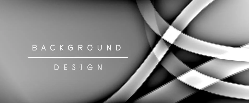 Dynamic trendy fluid color gradient abstract background with flowing wave lines Stock Illustration