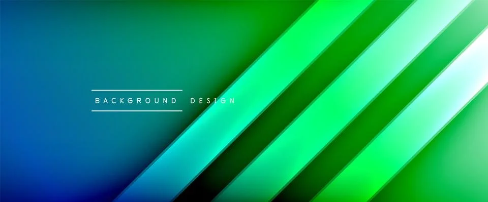 Dynamic trendy fluid color gradient abstract background with flowing wave lines Stock Illustration