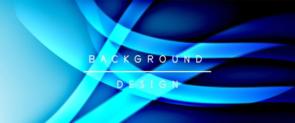 Dynamic trendy fluid color gradient abstract background with flowing wave lines 스톡 일러스트