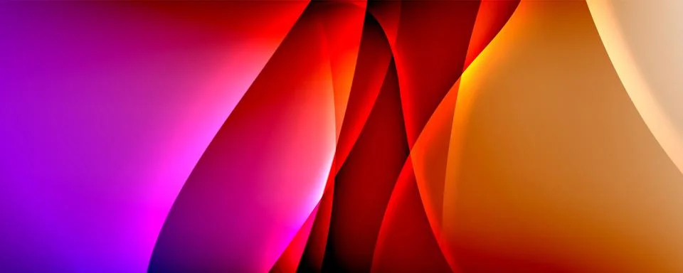 Dynamic trendy simple fluid color gradient abstract background with line effects Illustrazione stock