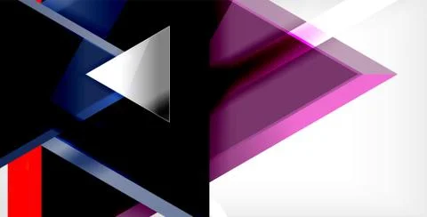 Dynamic triangle composition abstract background Illustrazione stock
