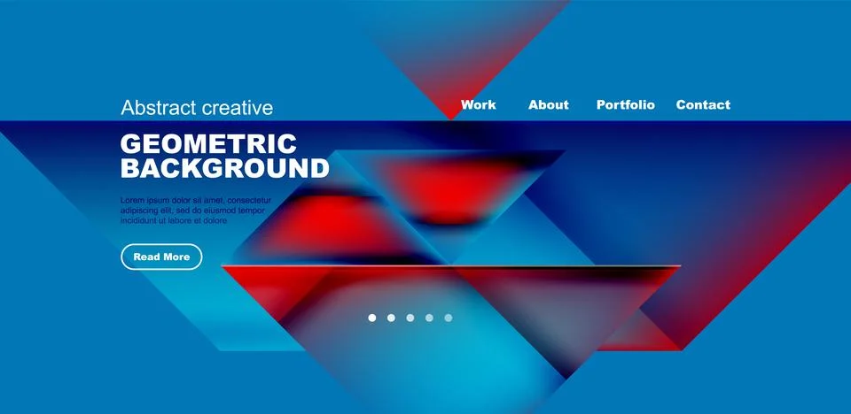 Dynamic triangle design with fluid gradient colors abstract background イラスト素材