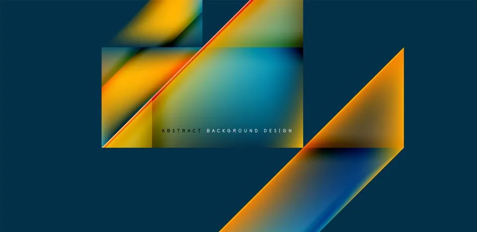 Dynamic triangle design with fluid gradient colors abstract background イラスト素材