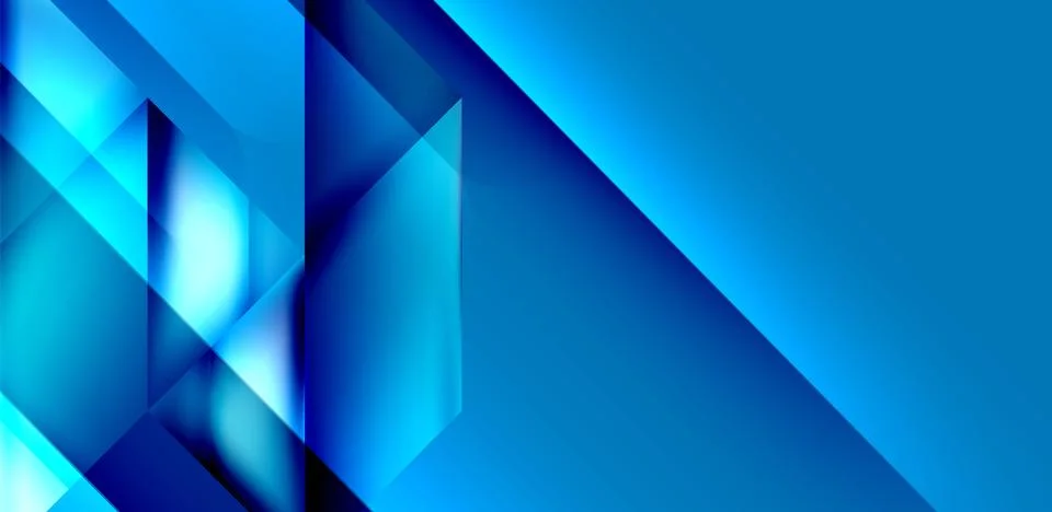 Dynamic triangle design with fluid gradient colors abstract background Stockillustratie