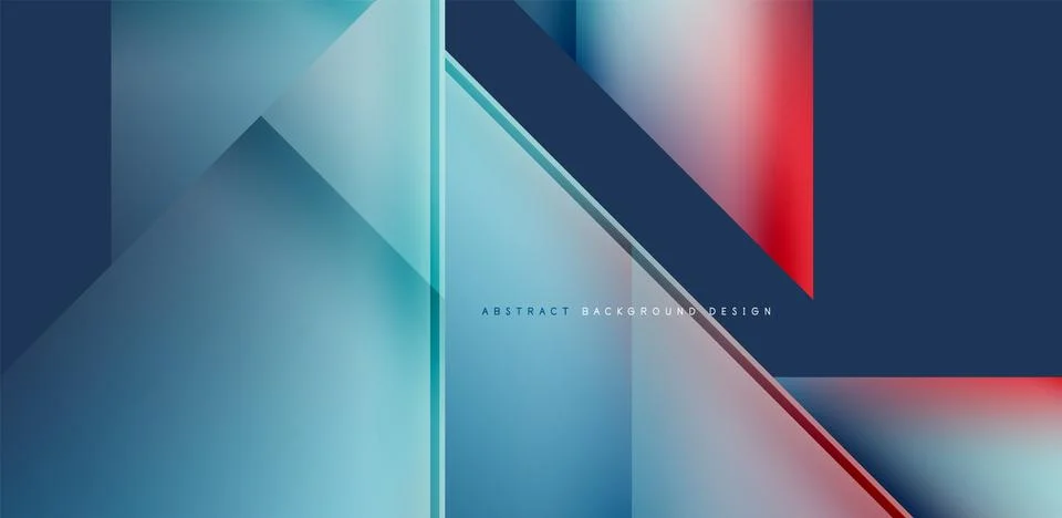 Dynamic triangle design with fluid gradient colors abstract background Illustrazione stock
