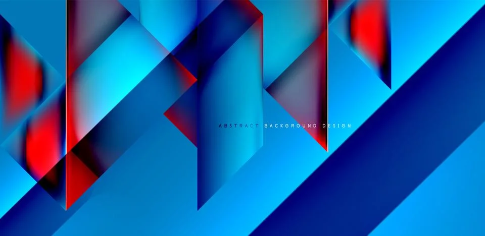 Dynamic triangle design with fluid gradient colors abstract background イラスト素材