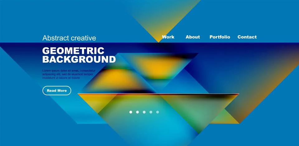 Dynamic triangle design with fluid gradient colors abstract background イラスト素材